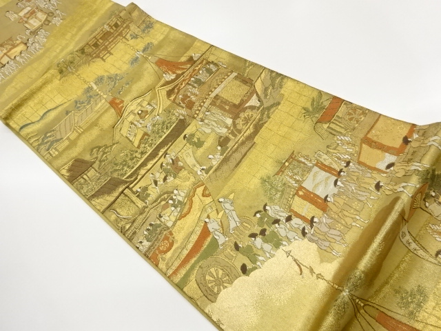 JAPANESE FUKURO OBI / WOVEN GION FESTIVAL PATTERN